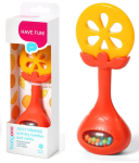 BabyOno gryzak silikonowy miękki z grzechotką 499/01