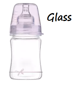 Butelka szklana Lovi 150ml baby shower 74/104 girl