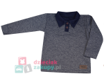 Mrofi bluza dla niemowlaka polo granatowa