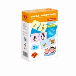 Układanka puzzle dla 2 latka znajdź mamę