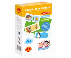 Puzzle układanka dla 4 latka co je zwierz?