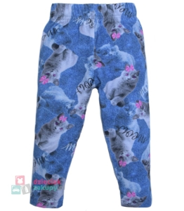 Pettino długie leginsy dla dziewczynki w kotki