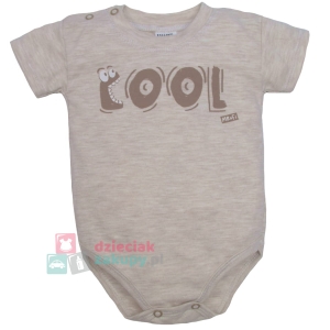 Mrofi body niemowlęce z napisem cool kremowe