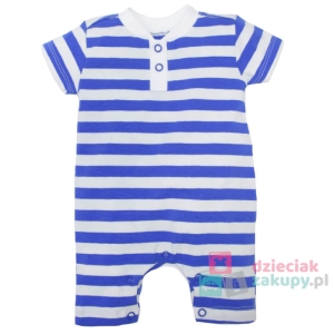Mrofi rampers dla chłopca w paski niebieski