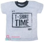 Mrofi bluzka dla chłopca na krótki rękaw Time szara