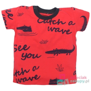 Mrofi bluzka dla chłopca na krótki rękaw Krokodyl