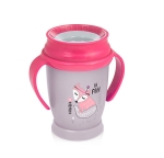 Kubek lovi 360 stopni junior 250ml indian summer różowy