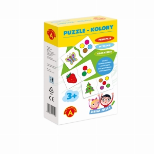 Układanka puzzle dla 3 latka kolory