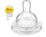 Smoczek silikonowy do butelki classic+ philips avent poziom 1