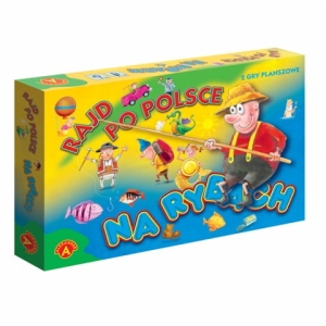 2 gry planszowe dla dzieci 5 lat rajd po Polsce i na rybach