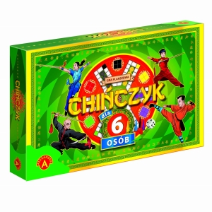 Gra planszowa chińczyk na 6 osób dla dzieci