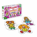 Duże puzzle dla 3 latka lalki