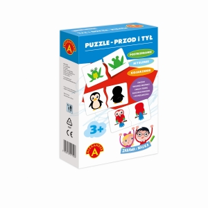 Układanka puzzle dla 3 latka przód i tył
