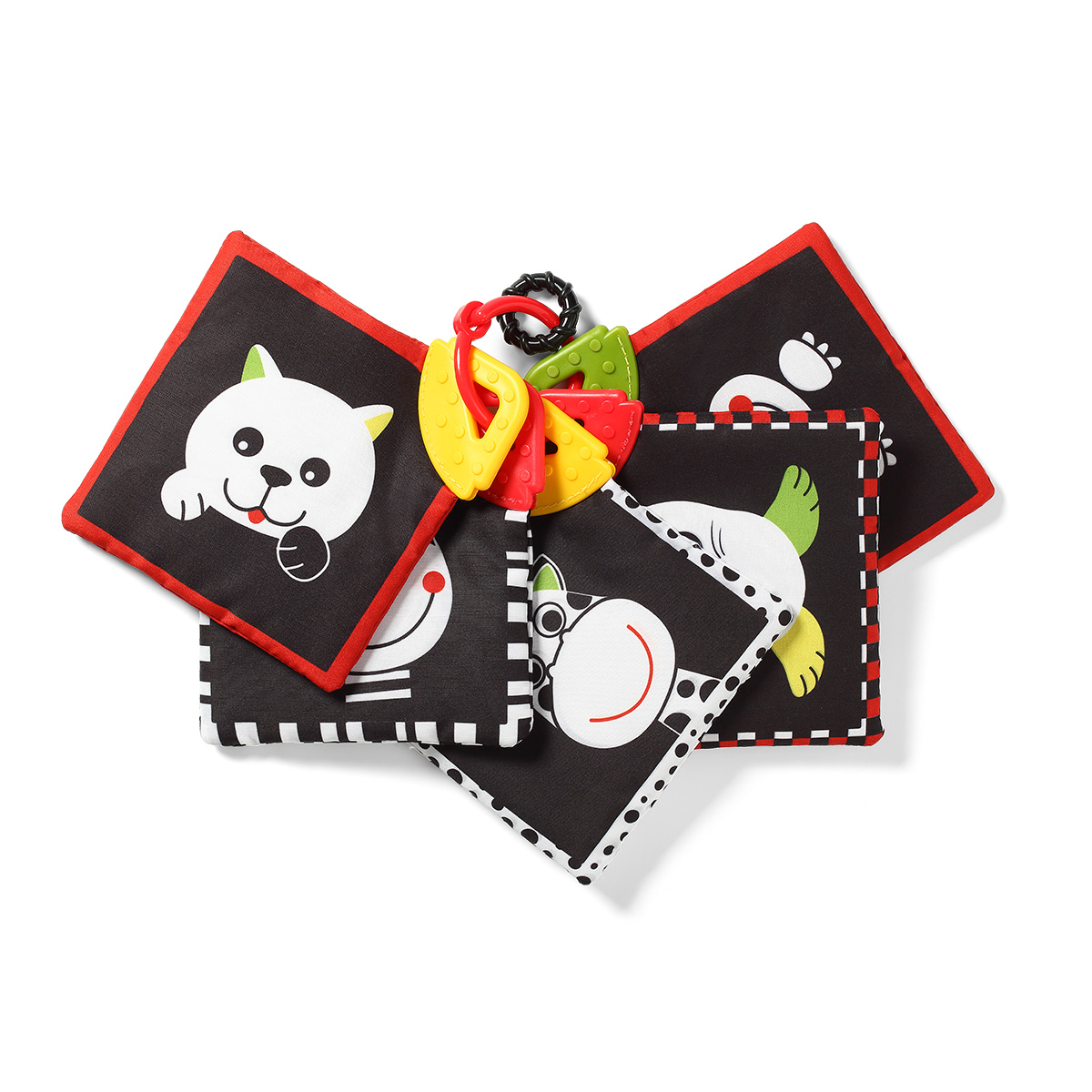 kontrastowe dwustronne karty babyono 