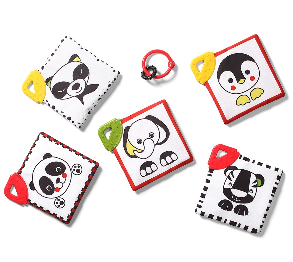 kontrastowe karty edukacyjne dla dzieci