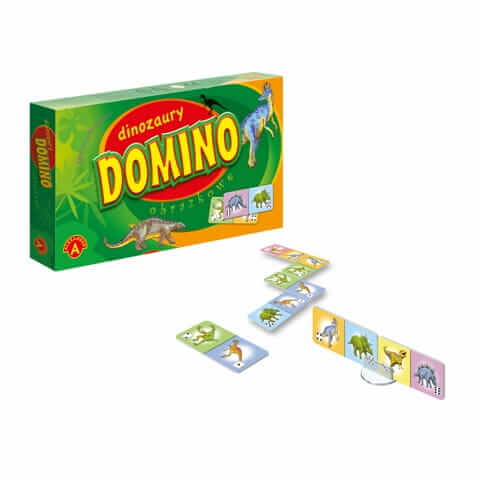 gra domino dla dzieci dinozaury
