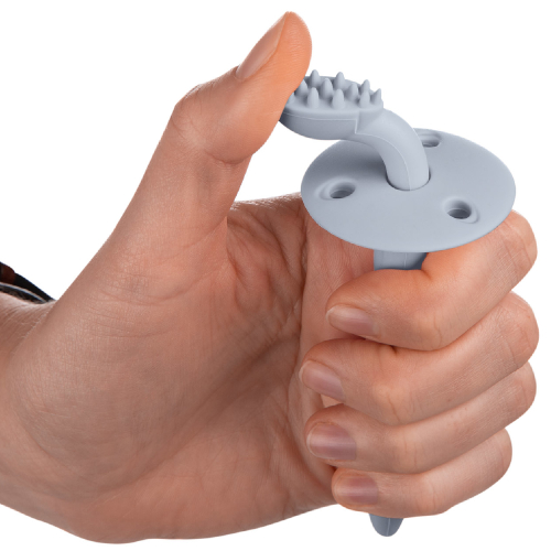 silikonowa szczoteczka z ogranicznikiem canpol babies